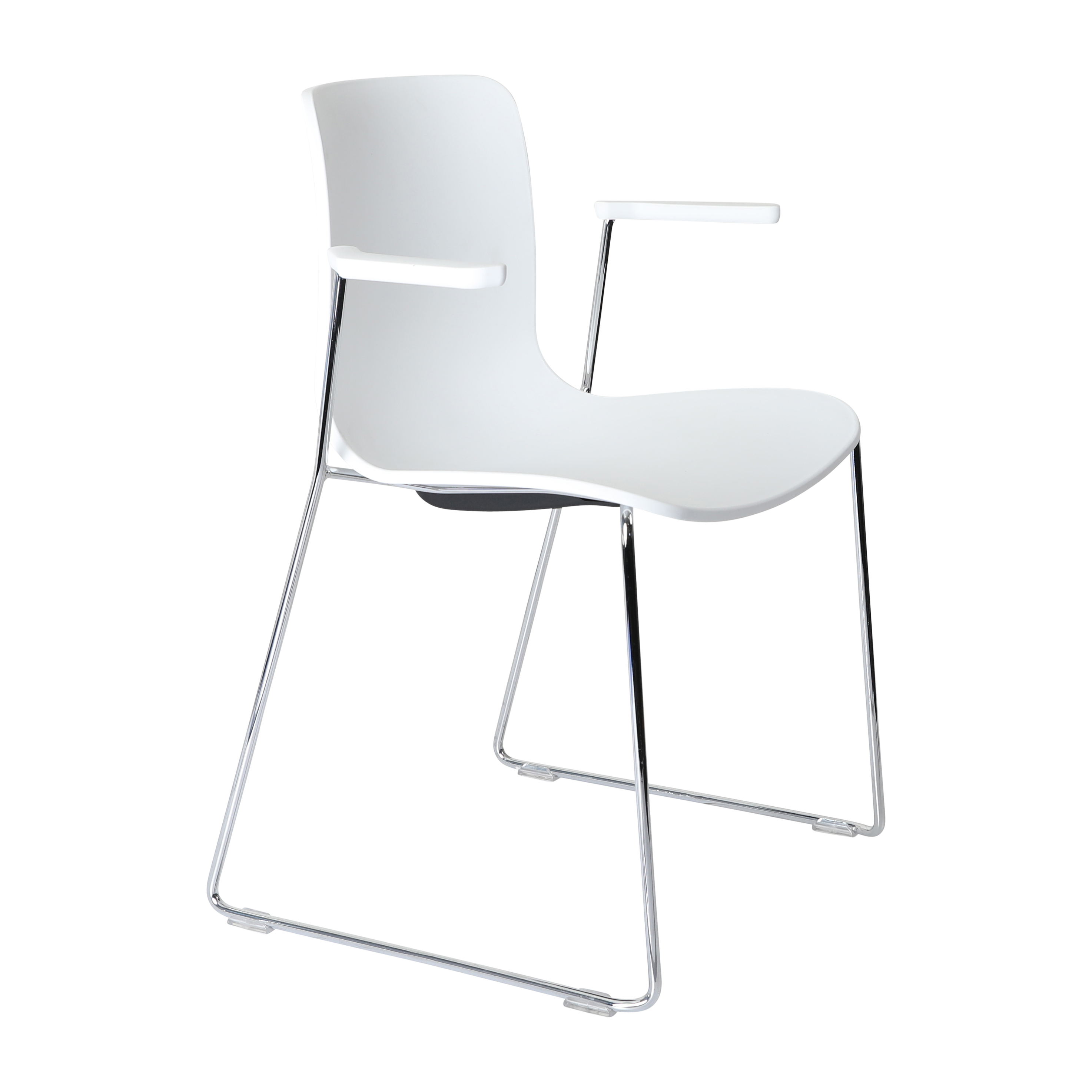 Acti Armchair (White / Sled Base Arms)